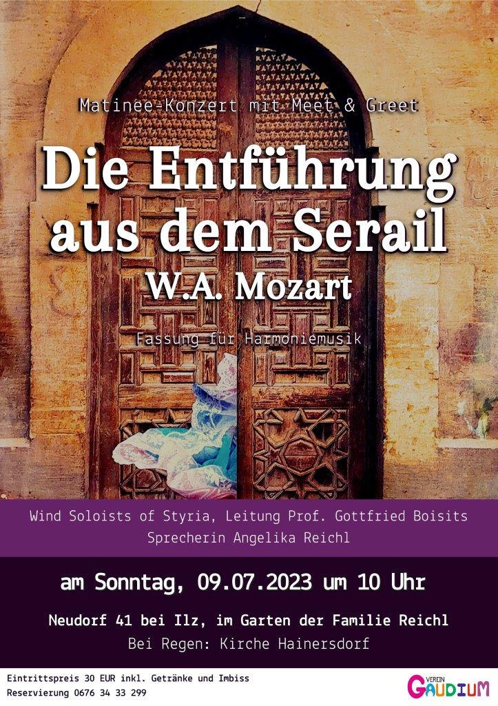 Matinee Konzert Mit Meet And Greet Die Entführung Aus Dem Serail Von Wa Mozart Fassung Für 